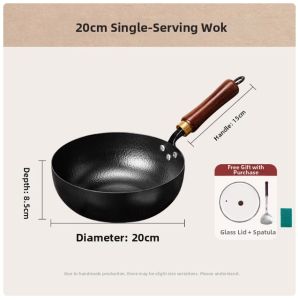 MOLORE | No-Coating Nonstick Handcrafted Iron Wok
