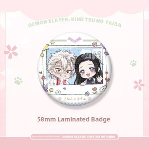 Demon Slayer Character Badges Accessories