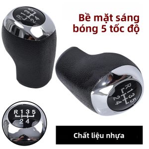 Nút Cần Số Hyundai Elantra GT Accent Solaris Avante MD I30 5/6 Cấp Số Sàn Tay Nắm Cần Số Bằng Nhựa ABS Bọc Da Phụ Kiện