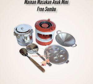 Kompor Mainan Masakan Anak Mini/Mainan Masakan Bisa Menyala/Mainan Bisa Masak Beneran free Sumbu