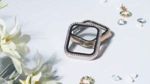 Bling Case for Apple Watch SE/6/5/4 40MM 44MM Protective Case+Glass Screen Protector iWatch Series 7/8/9/10 41MM 45MM 42MM 46MM