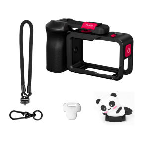 Flymile Metal Cage for DJI Action 5/4/3/5 Pro Frame Case Aluminum Alloy Xplorer Grip Full Protective Quick-release Cold Shoe Expansion Camera Accessories