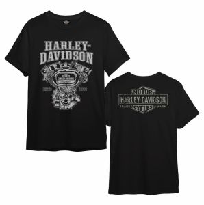 Kaos T Shirt motor biker Harley Davidson V Twin Engine