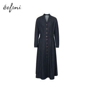 Eifini | Đầm Jean Dáng Ôm Cổ V