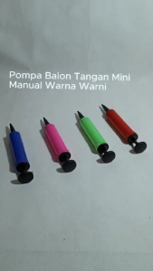 Pompa Balon Tangan Mini Manual Warna Warni
