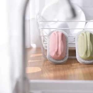 Bàn Chà Vệ Sinh Nhà Bếp Có Tay Cầm H112 Mút Rửa Xoong Nồi Chén Bát Bàn Chải Vệ Sinh Phòng Tắm Bền.