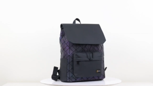 LAZ100) High Quality Water Resistant SNIPER Topcover Backpack School bag with Geometry Rainbow reflective pattern