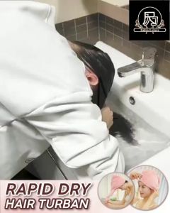 HANDUK PENGERING RAMBUT MIKROFIBER/Handuk Keramas Model Kancing / Topi Beruang / Topi Pita Microfiber Handuk