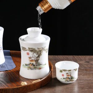 Bộ Bình Đựng Rượu Bằng Gốm Sứ Phong Cách Cổ Điển Bộ Đồ Uống Đựng Rượu Vang Trắng Và Rượu Vang Vàng Bộ Đồ Uống Gia Đình