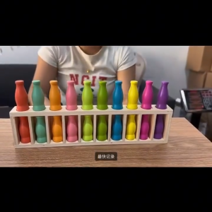 TEA7146 buddyfight ของเล่นเสริมพัฒนาการ เกมจับคู่ขวดของเล่นตัวต่อสำหรับเด็กสำหรับครอบครัวขวดทายเกมขวดหลากสีสำหรับห้องนั่งเล่นโฮมสคูล