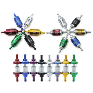 Motorcycle 8mm CNC Aluminum Glass Gas Fuel Oil Filter For ATV Dirt Pit Bike 125/140/150/160cc CRF70 90 110 250 TTR100 110 KLX65