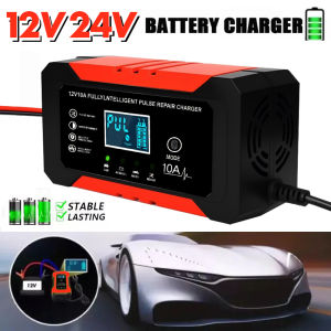 Car Battery Charger heavy duty japan made 12 24volts portable Pulse Repair Charger 12v 24v original For Motorcycle Power Charger Full Intelligent Universal Repair Type