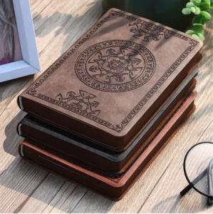 ❤️【 Fast delivery New Year gift】Christmas Presents Portable Vintage Pattern PU Leather Notebook Diary Notepad Stationery Gift Traveler Journal J03 21 Dropshipping