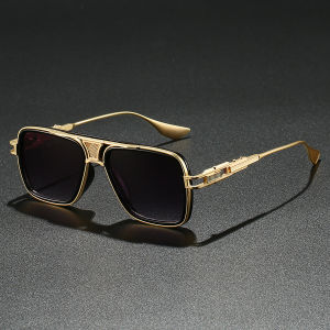 Luxury Sunglasses Men Punk Style Pop Street Fashion Cool Uv400 Sun Glasses Women Shades Metal Frames Pilot Eyewear