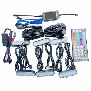 Universal Car Multi-Function Atmosphere Light Automatic Induction Foot Pit Light Interior Foot Bottom Light Door Opening Bright Light