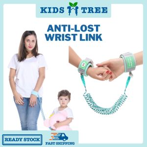 Infant Baby Kids Anti Lost Baby Safety Harness Strap Children Stretchable Wristband Protection Key Lock 360 Degree Rotation