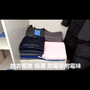 6x100g Activated Charcoal Carbon Balls Moisture Dehumidifier Thirsty Hippo deodorizer Bamboo Closet shoe rack Cabinet