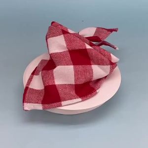 Classic Plaid Dog Bandana Cotton Washable Pet Scarf Triangular Bib Bow Tie Collar for Puppy Cat Dog Accessories