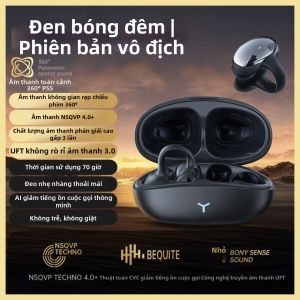 WiWU T17 Không Dây Kẹp Tai Bluetooth Thể Thao Không Cần Đeo Thoải Mái Cao Cấp 25h Thanh Lịch Thiết Kế Mới 2025