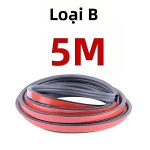 5/8 Mét Dải Dán Cửa Ô Tô Hình Chữ B Gioăng Cao Su Cách Âm Miếng Dán Chống Ồn Cho Cửa Và Cốp Xe - Phụ Kiện Ô Tô