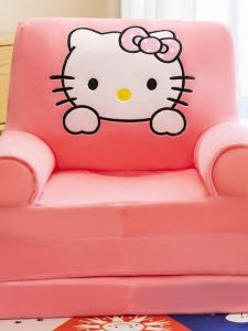Foldable Childrens Sofa Bed Cartoon Cute Nursery Boy Girl Dual Use Lazy Chair High Elastic Foam Sponge Filled Soft Body Structure
