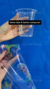 Plastik Seal Cup 1000 Lid Tutup Sealer Polos Kartun Dus Medan