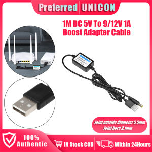DKP-01 USB to DC Boost Adapter Cable 5V to 9/12V 1A Power Supply Module Cord 1M for Routers USB Lights Fans Speakers