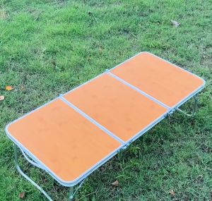 Outdoor Folding Table Camping Table Heavy Duty Portable Folding Table with Handle for Beach Picnic Backyards BBQ Party