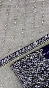 [PRE-ORDER] Semistitched Velvet Lengha(10-15 days delivery)