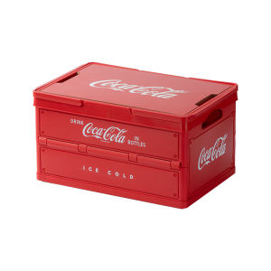 Coca-Cola | Hộp Đựng Đồ Gấp Gọn Nhiều Lớp Coca-Cola Có Nắp Thân Thiện Với Môi Trường Dày Dặn Dùng Cho Nhà Cửa Ngoài Trời Cắm Trại Cốp Xe Dã Ngoại