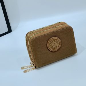 LS Simple Women Fashion Multifunction Short Wallet/Card Holder/Coin Purse 2zipper Ladies Wallet