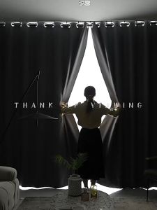 Dr.Decor Langsir 90-99% Blackout Curtain for Window Curtain for Sliding Door 3 Panels