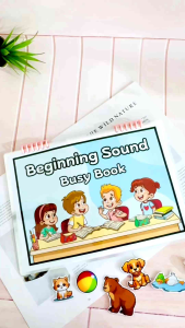 English Busy Book : Beginning Sounds |Inggeris英文 | Preschool Quiet Book | Early Learning Sticker Book