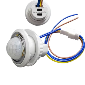 AC85-265V Double Adjustable Delay PIR Sensor Detector Smart Switch LED PIR Infrared Motion Sensor Auto Switch Light Strip Switch