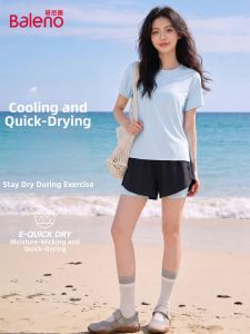 BALENO | Quick-dry Blue Sport Suit For Running Yoga Two-piece