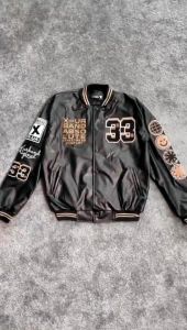 XUA Jaket Varsity Leather Sintetis A505