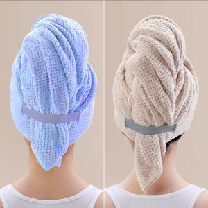 Mũ Khô Tóc Siêu Thấm Hút Mũ Khăn Tắm Dài Gấp Đôi Cho Tóc Dài Dành Cho Nữ Mũ Khô Tóc Một Mảnh Mũ Khô Tóc Có Thể Gấp Lại