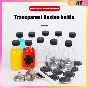 Elegant Glass Beverage Bottles 60ml with Leakproof Lids & Jars - 12Pc Set for Juice/Whiskey/Ginger