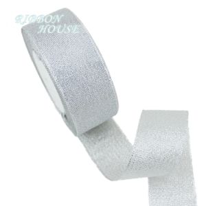 4cm Gold Silver Onion Ribbon (22 Meters/Roll) Silk Satin Organza Ribbon Wedding Decorative DIY Christmas Gift Bow Gift Supplies