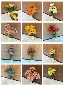 Artificial Flower 7 Stem Hydrangea Flower High Branch Hydra Flower Fake Flowers Bouquet Decoration Home Wedding Decor