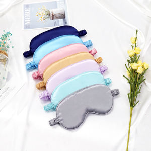 Fashionable Multi-color Double-sided Soft Silk Eye Mask Summer Cool Breathable Blackout Sleep Satin Eye Masks