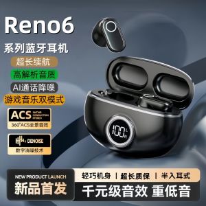 Opporeno6 pro plus Original Bluetooth Wireless Earphones Half-In-Ear Noise Reduction Stereo Sound for Mobile Phone Use
