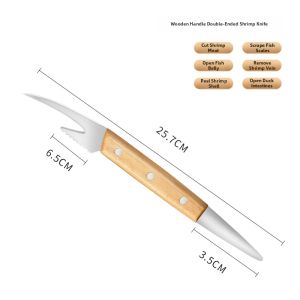 WZGL | Stainless Shrimp Deveiner Multi-purpose Tool