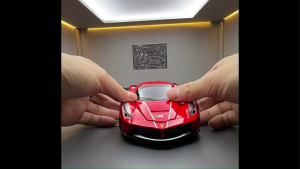 โมเดลรถเหล็ก FERRARI 98 รถเหล็กมีไฟมีเสียง เปิดประตูได้ สเกล1/32 มีลานวิ่งได้ เฟอร์รารี 98 รถสปอร์ต 32162 # รถของเล่น