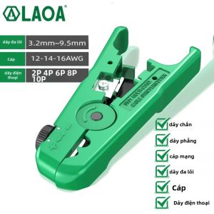 Dụng Cụ Cắt Dây Đa Năng LAOA Mini 3.2-9.5mm Có Thể Điều Chỉnh Bằng Thép Không Gỉ Dùng Cho Công Việc Điện