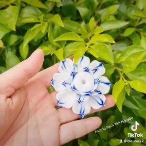 Đế cắm nhang Tân Nguyên đế sen đế cắm nhang trầm hoa sen đẹp bằng gốm sứ