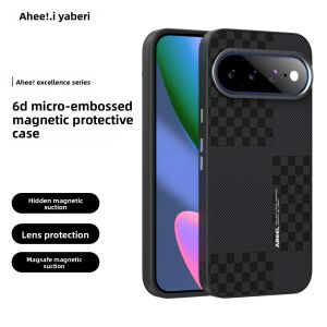 szhaiyu | Carbon Fiber Magnetic Matte Phone Case for Google Pixel 11 10 9 Pro XL 10A 9A for Magsafe Wireless Charge Protective Back Cover