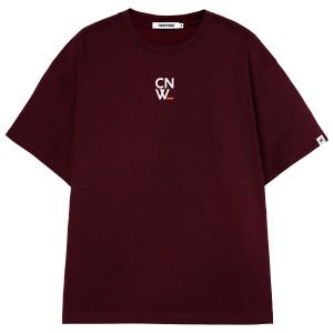 CANOTWAIT_ | Letter Classic Reprint LOGO Short Sleeve T-Shirt Summer Basic Round Neck