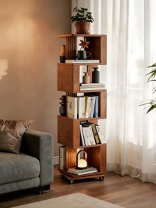 DONGMU | Rotatable Multi-level Creative Bookshelf