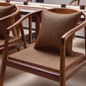 Chinese Style Latex Seat Cushion Redwood Durable Breathable Long Sitting